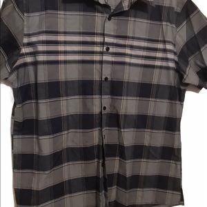 Van Heusen Classic Fit Mens Blue Plaid  XL